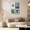 7x5 Black Picture Frame, Thin Border Photo Frame with Stand,