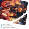 Dragon Puzzle for Adults 500 Pieces Fantasy Red Dragon Fire