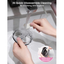 SILICANICE 24 Oz 360° Kids Travel Tumbler with Handle & Flip Straw Lid - 100% Leakproof, Detachable Straw, Vacuum Insulated Stainless Steel, Cup Holder-Friendly, BPA Free, Gift for Kids - Pink