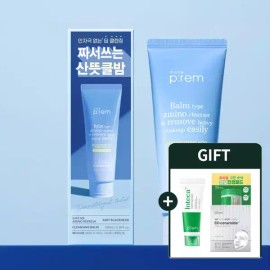 Makeprem 메이크프렘 세이프 미 아미노 리프레시 클렌징 밤 100ml 1+1(+콜라겐 겔마스크 1매) Makeprem Safe Me Amino Refresh Cleansing Balm 100ml 1+1(+Collagen Gel Mask 1ea) [Inteca (Cream 20ml + 4 Pads)]
