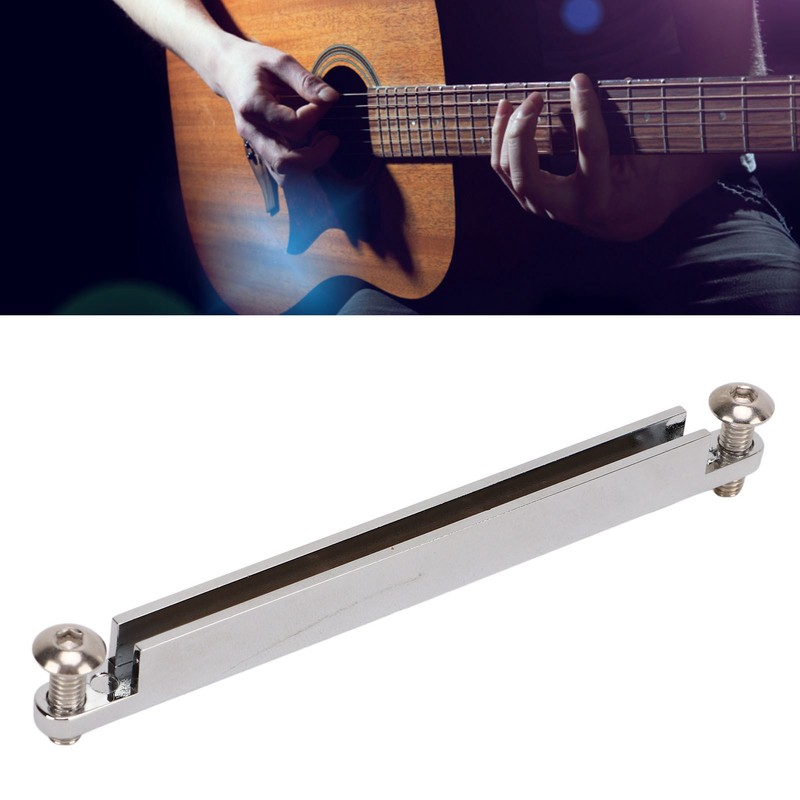 Guitar Saddle Metal Delicate Professional Acoustic Guitar Saddle Part for