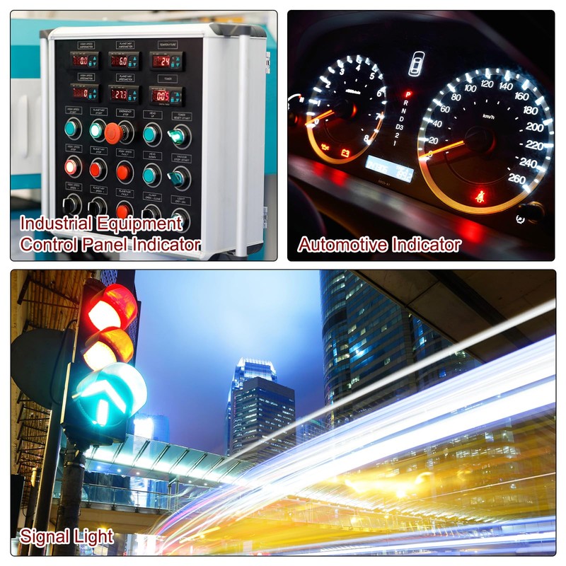 PATIKIL 5mm LED Holder, 50pcs LED Bulb Socket Panel Mounting