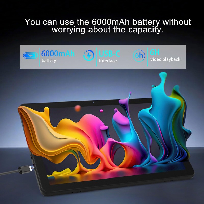 Android 15 Tablet 10 inch Tablets, 20GB RAM 128GB ROM