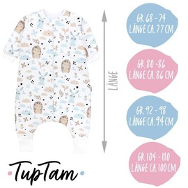 TupTam Baby Sleeping Bag with Arms, Legs, Feet, Winter Sleeping Bag for Girls, Boys, Baby