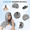 CHEMLUK 4 Packs Cooling Hoodie Towel - Cooling Towels for