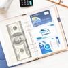 12 Pcs A6 Binder Sleeves A6 PVC Cash Envelopes 6