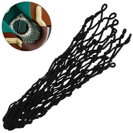 OUKENS Billiard Table Bag, 6 Pieces Billiard Table Net Hollow Out Billiard Table Bag Mesh Bag Replacement Table Accessories for Billiard Snooker (Black)