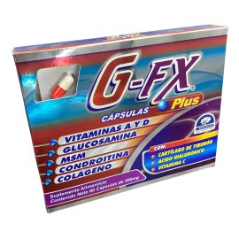 G-fx Plus Caja C/60 Reparador De Articulaciones Glucosamina Sabor No