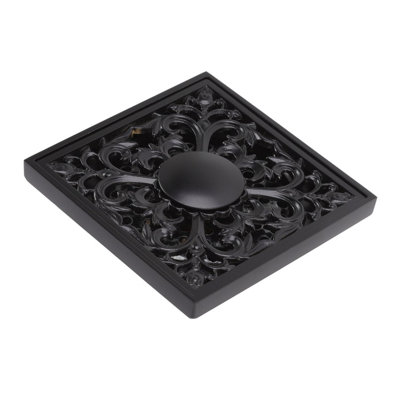 Floor Drain Quadrate Antique European Style Copper Stainless Steel Odor
