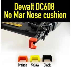 Dewalt (2 to 6 packs) Dewalt DC608K & DC608B Nailer Nose Cushion No Mar tip (RARE) v2 - Black, 2-Pack