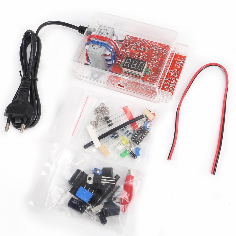 DIY Kit LM317 Adjustable Regulated Voltage 220V to 1.25V-12.5V Step-Down