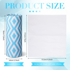 28 Packs Facial Tissues and 8 Pcs Car Tissue Holder Boxes 3 Ply Car Tissue Refills 50 Sheets Each Pack, Car Tissue Holder with Facial Tissues Bulk(Geometric Figure)