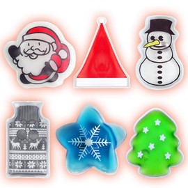 Hand Warmers, Pack of 6 Pocket Warmers, Christmas Hand Warmers, Reusable Pocket Warmers, Children, Finger Warmers, Reusable, Heat Pad for Warm Hands and Fingers in Winter