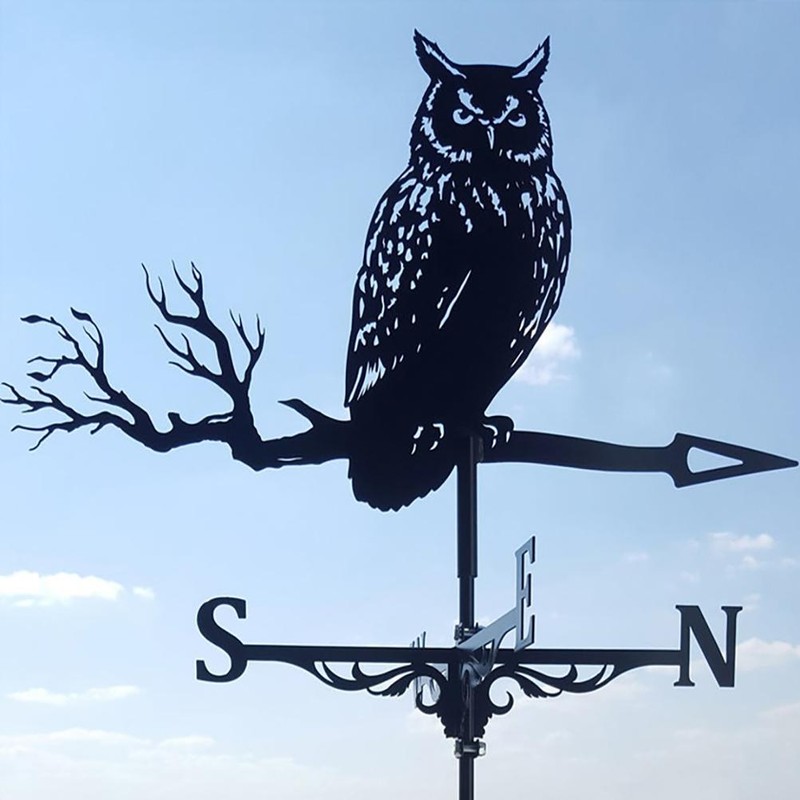 Stainless Steel Weather Vane Durable Retro Farm Scene Garden Stake