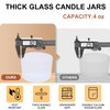 SHOWIN Thick Candle Jars for Making Candles 16 Pcs, 4