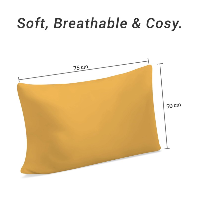 Pamposh Pillow Cases 2 Pack Super Soft Brushed Microfibre Pillow
