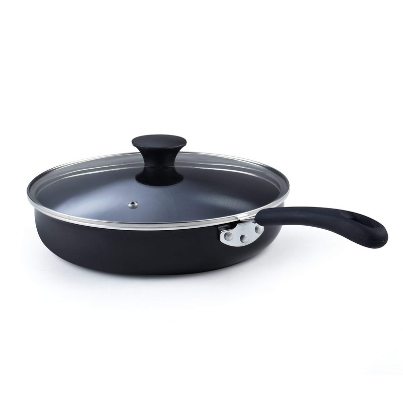 Cook N Home 10.5-Inch/3.5 Quart Nonstick Deep Saute Fry Pan/Jumbo