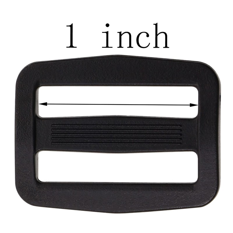 Shapenty Plastic Tri-glide Slides Button Fasteners Adjustable Webbing Triglides Slider