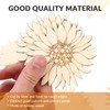 10pcs Unfinished Wood Cutouts Sunflower Wood Shapes Pieces Discs Slices