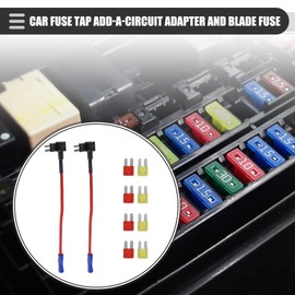 X AUTOHAUX Add a Circuit Fuse Tap w/ 4pcs 10A 20A Blade Type Fuse, 1 Set