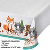 Creative Converting Wild One Woodland Plastic Tablecloth, 1 ct, 54"