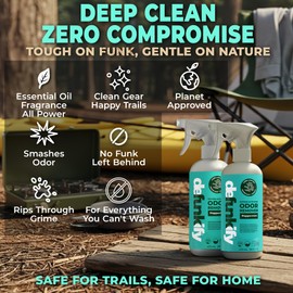 Fabric Freshener Spray, 32oz. 'Peppermint' Odor Remover Spray. Shoe Deodorizer, Carpet Deodorizer, Odor Eliminator for Strong Odors Cleaning Supplies. ProvenSafe™ Fabric Freshener for Sensitive Gear