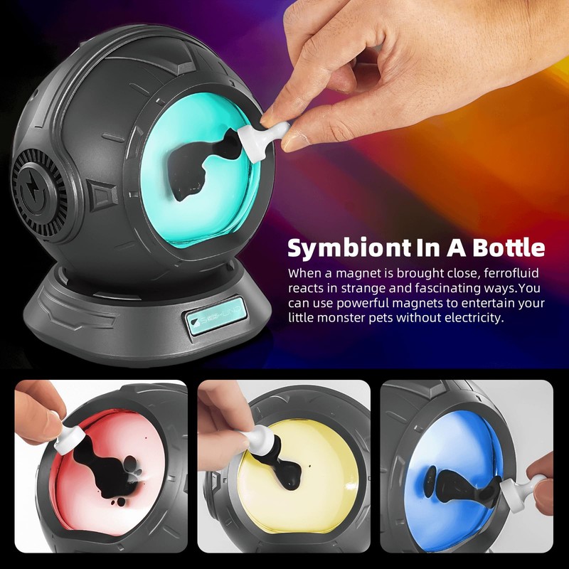 sovenomund Ferrofluid Speaker, Ferrofluid Audio Visual Speaker, Dancing Ferrofluid with