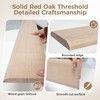 SFNSM Natural Wood Door Threshold for Doorways, Non-Slip Solid Red