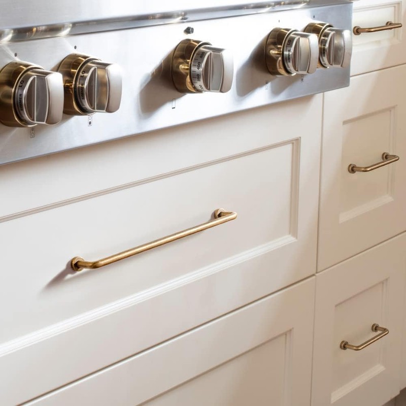 SYZOW Vintage Drawer Pulls,6 Pack 96mm Kitchen Cabinet Handles Antique