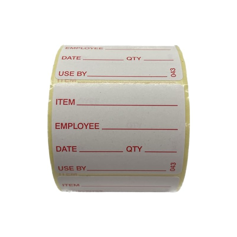 500 Item Storage Labels 50mm x 38mm