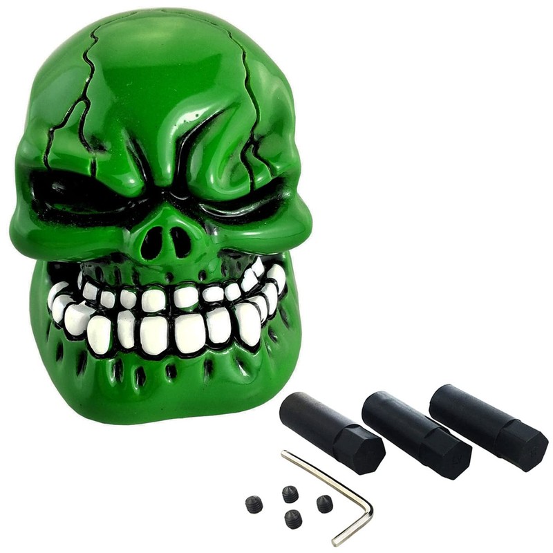 Lunsom Skull Shift Knobs Resin Shifter Head Most Car Transmission