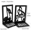 Metal Book Ends, 2 PCS Decorative Bookends Creative Heavy Duty