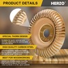 HERZO Wood Carving Wheel Grinder Wheel 5 Inch Wood Shaping