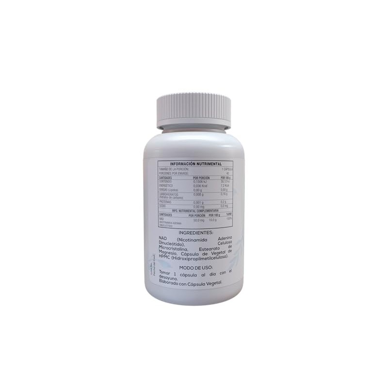 NAD (Nicotinamida Adenina Dinucleotido) 40 Capsulas Veganas de 500 mg