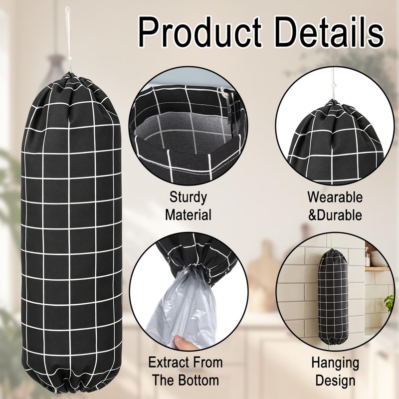ZEYIYER 2Pcs Carrier Bag Storage Hanging Carrier Bag Holder