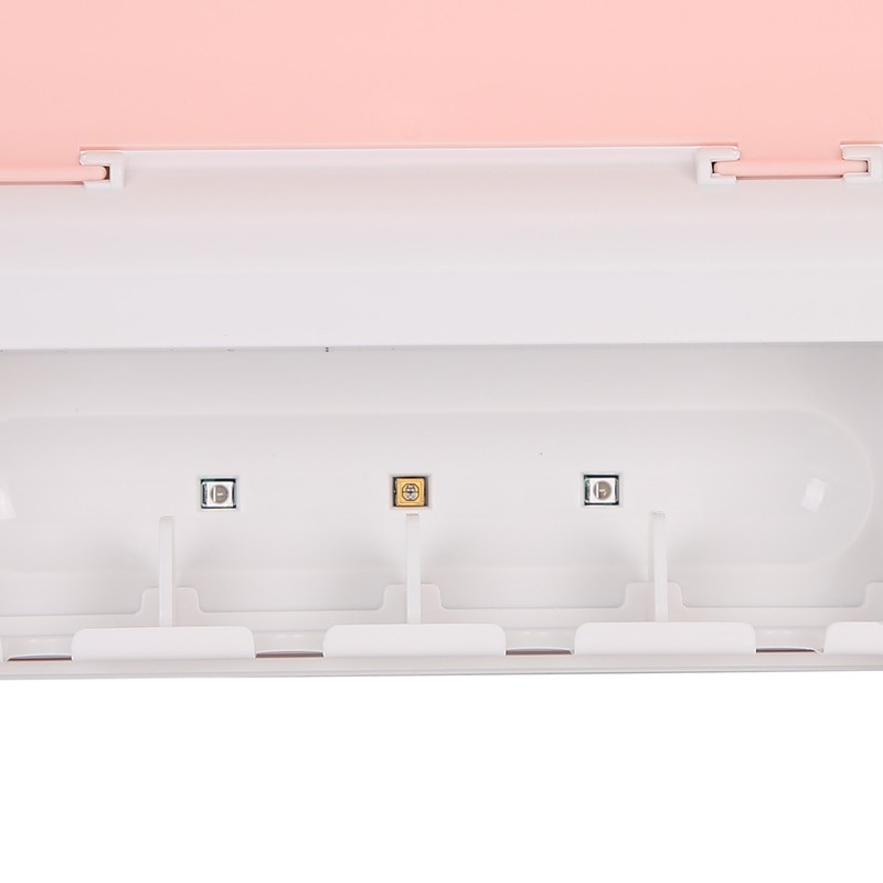 UVC Toothbrush Holder Wall Mounted Rack UV Light Cleaning Toothbrush