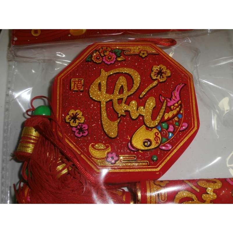 Vietnamese New Year Decorative Plastic Hanging Firecracker 40 inch Long