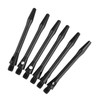 Yetaha Aluminum Dart Shafts, 2 Sets(6) Black Dart Stems, Medium