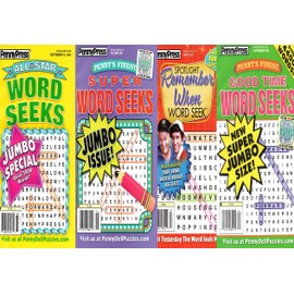 Penny Press Assorted Word Seek 4 Pack