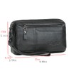 KPYWZER Leather Clutch Purse Wallet Men Wrist Bag