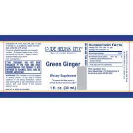 Pure Herbs: Green Ginger (aka Wormwood or Mugwort) - 1 oz.