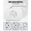 2 Pcs 8141DBL Siding Light Mounting Block Bracket White with