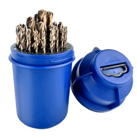 Pro-Edge Technology Cobalt Drill Set(1/16"-1/2"), 29 Pcs, M35 Jobber Drill Bit Kit for Metal, Wood, and Plastic,Suitable for Woodworking, Metal Processing, Home DIY with Storage Case