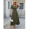 QMZ Wedding Guest Dresses for Women Have Pockets Cocktail Dress