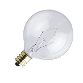 Westinghouse 0382200, 25 Watt, 120 Volt Clear Incand G16.5 Light Bulb, 1500 Hour 175 Lumen