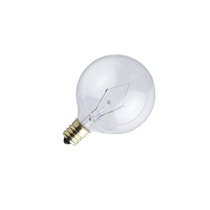 Westinghouse 0382200, 25 Watt, 120 Volt Clear Incand G16.5 Light