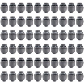 3/4 Inch Liquid Tight Connector PVC Electrical Conduit Fittings Straight 180 Degree Flexible Conduit Connector for Home Kitchen Bathroom Tube Tool Supplies,UL Listed(60 Pack)