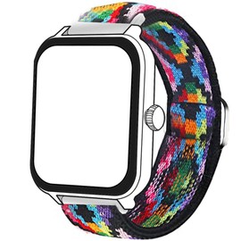 Bleushaweu 20 mm 22 mm Strap Compatible with Blackview Smartwatch, Soft and Stretchy Elasticity Replacement Strap Compatible with IOWODO/Blackview R50, R30 Pro, R30, W60, W40, R60 Smartwatch, 22 mm