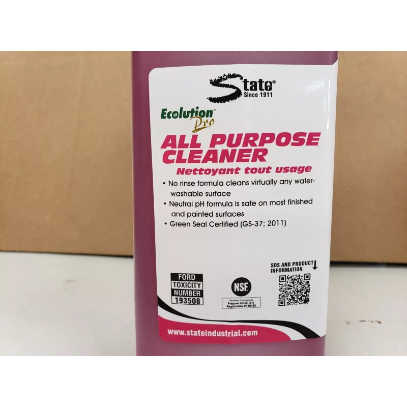 State Ecolution Pro All Purpose Cleaner Product# 115876- 3L (101.4