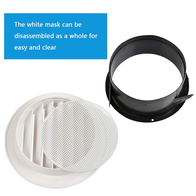 FOCCTS Air Vents Louver 8 Inch, ABS Round Vent Louver